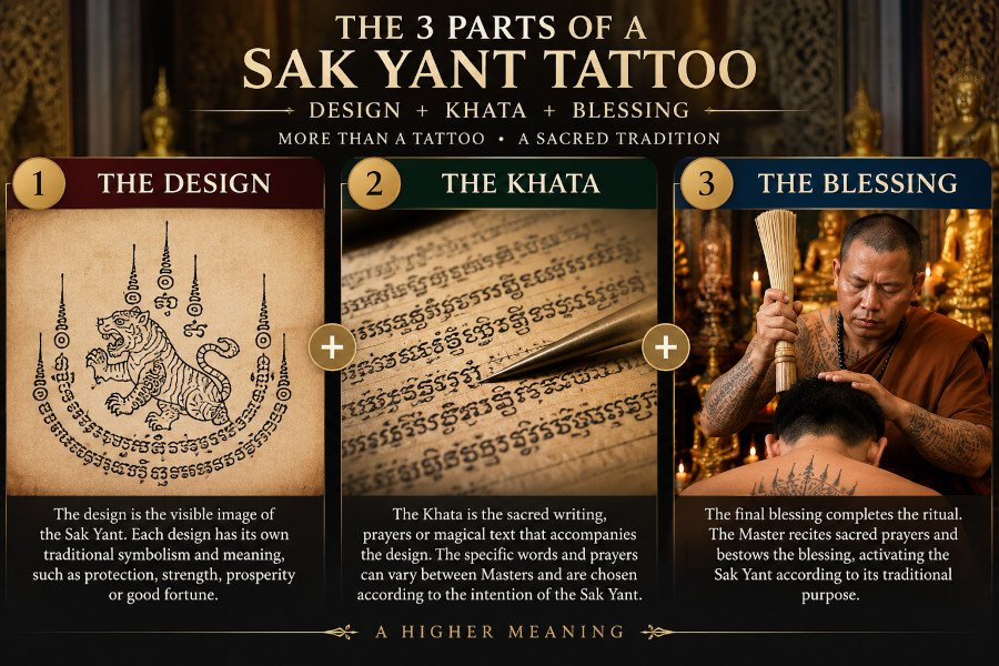 3 Parts of the Sak Yant