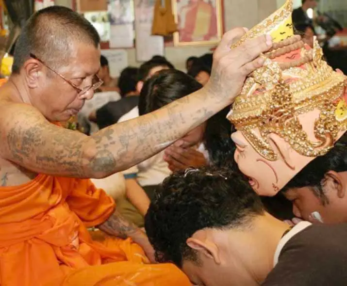 Sak Yant Tattoo Monk Blessing